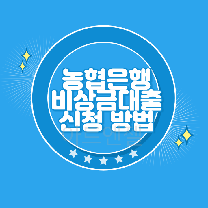 농협은행 비상금대출 신청