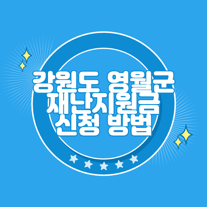 영월 재난지원금 신청