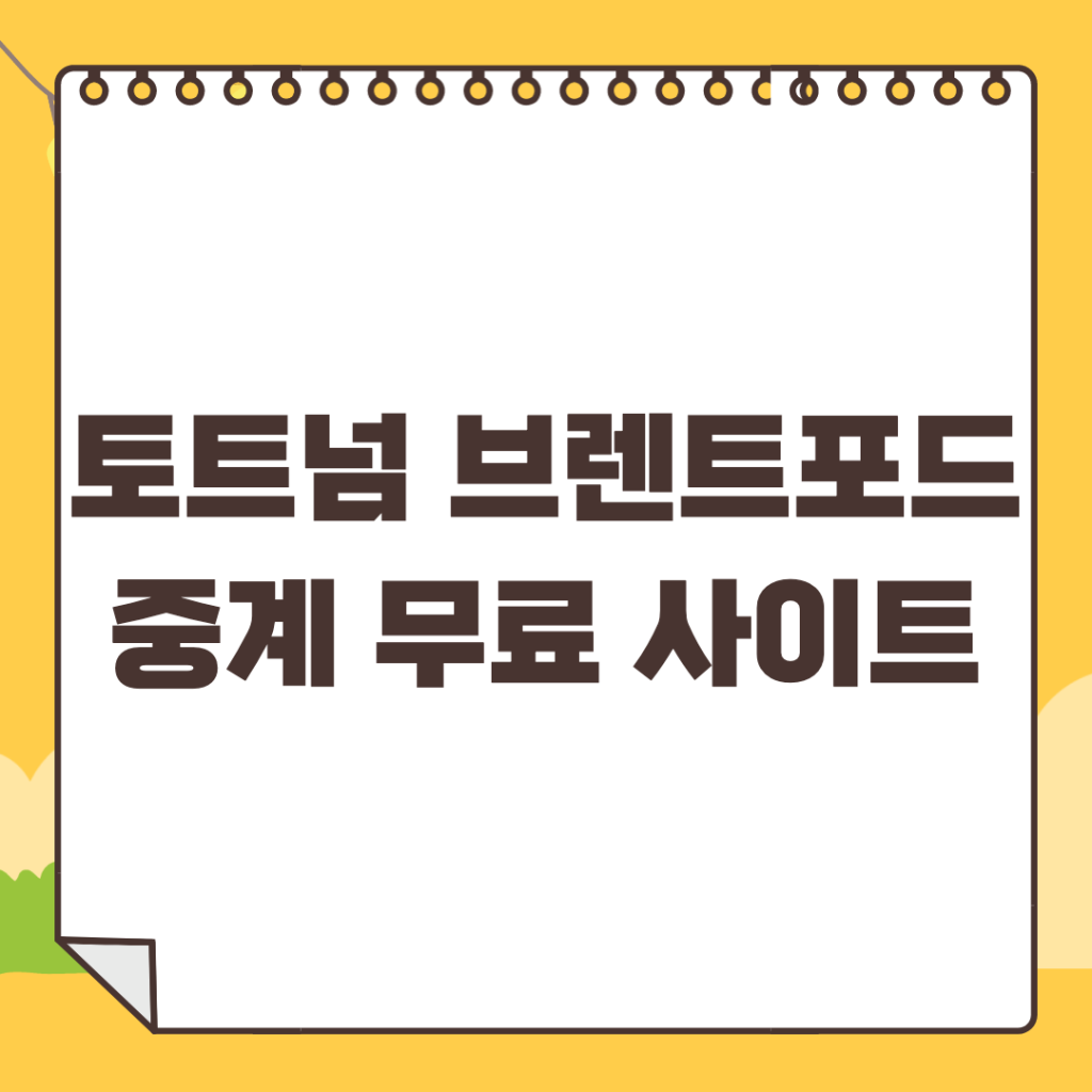 토트넘-브렌트포드-중계